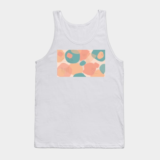 Abstract Organic Hand-Drawn Pattern Tank Top by Heartfeltarts